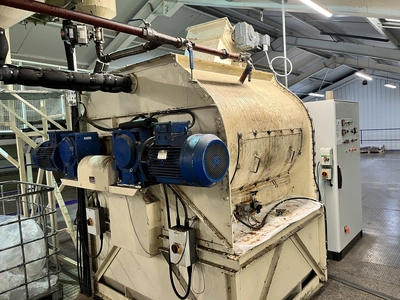 750L S/S Tatham Forberg Twin Shafted Paddle Mixer 11 kw