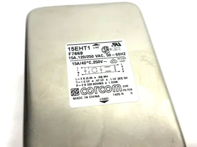 Used TE Connectivity Corcom Single Phase Filter 15A 250VAC Antennas EMI EMC Equipment Michigan US | Maverick Industrial Sales #1398109