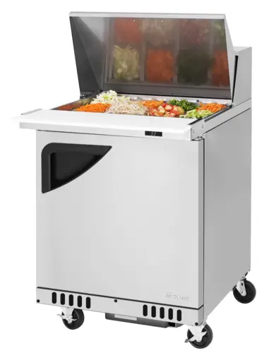 Turbo Air TST-28SD-12-FB-N 27 1/2" Super Deluxe Mega Top Sandwich/Salad Prep Table w/ Refrigerated Base, 115v