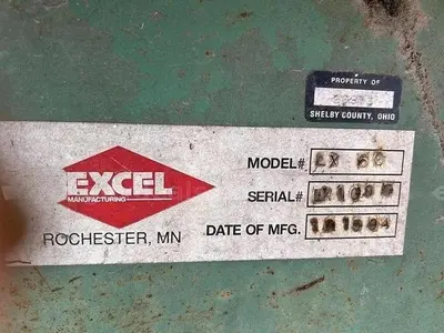 EXCEL EX-60 CLOSED DOOR DUAL 6" CYLINDER HORIZONTAL BALER