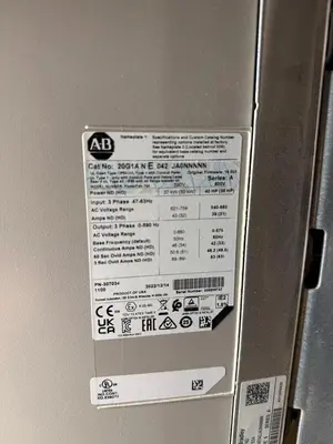 40 HP ALLEN BRADLEY POWERFLEX 755 DRIVE CAT. 20G1ANE042JA0NNNNN 600V