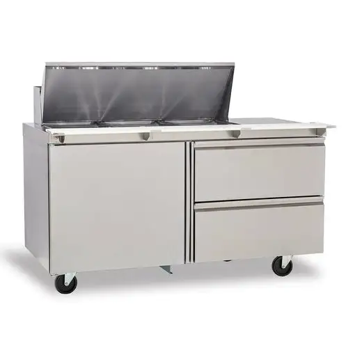 Delfield 4460NP-18M 60" Mega Top Sandwich/salad Prep Table W/ Refrigerated Base, 115v