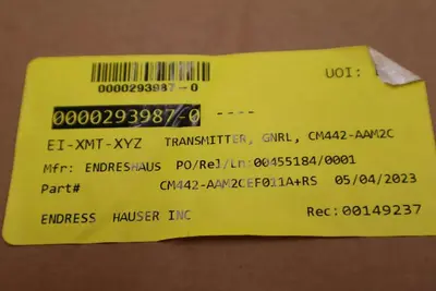 NEW IN BOX ENDRESS & HAUSER CM442-AAM2CEF011A+RS TRANSMITTER STOCK G94