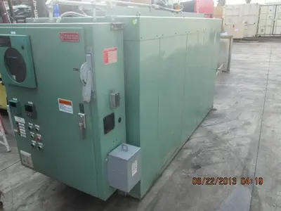 36" width x 36" D x 96" H Wisconsin #BATCH-3-3-8E/RM, 500°F, rotary batch
