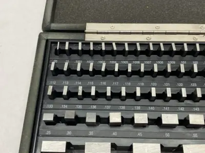 USED PROCHECK RECTANGULAR GAGE BLOCK SET, ECONOMY GRADE 0.05 TO 4