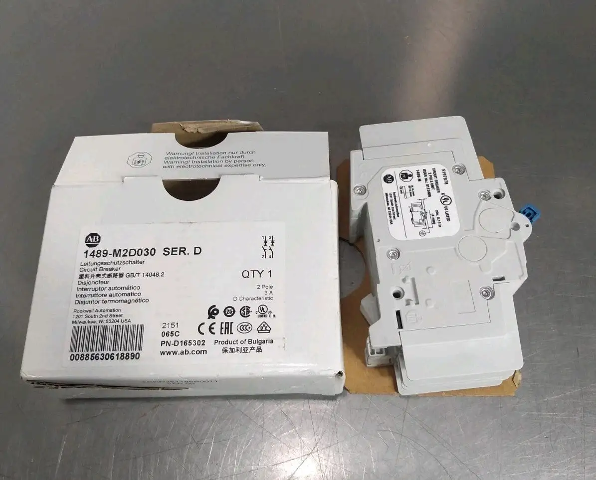 Allen-Bradley 1489-M2D030 Ser D Circuit Breaker Loc4E4