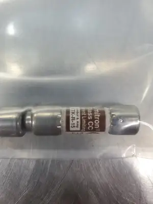 USED Bussmann KTK-R-15 Limitron Class CC Fuse, 15A, 600V, Lot of 2.