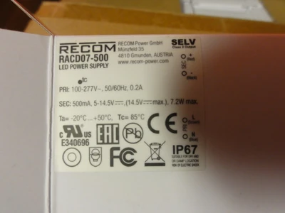 NEW RECOM RACD07-500
