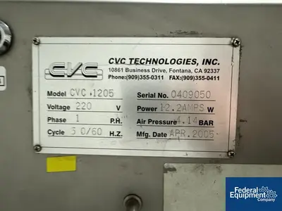 USED CVC CVC Inline Capper, Model CVC 1205
