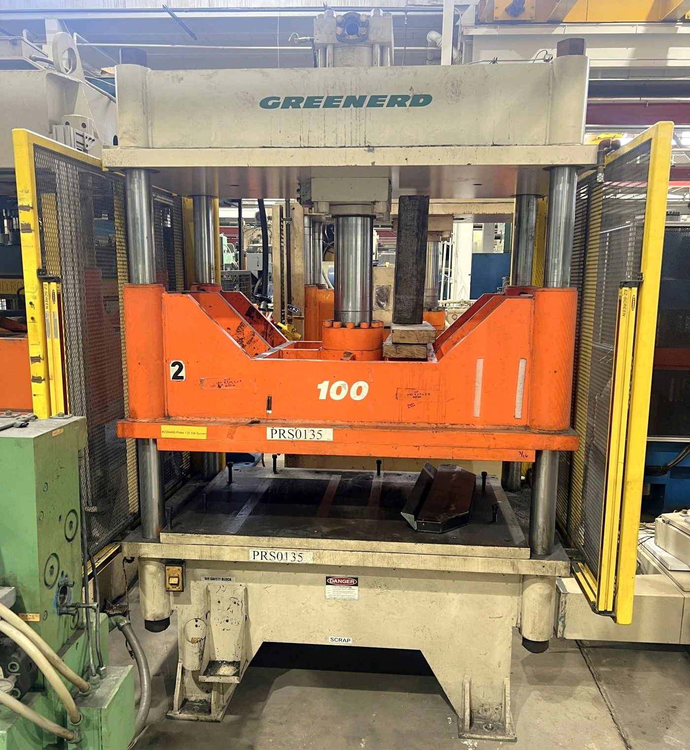 USED 2011 GREENERD PRESSES GREENERD 4D-100-60X42-60R8 PRESS