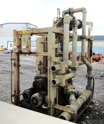 (3) Krauss-Maffei SZ 30L pusher centrifuges, 316SS.