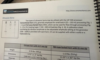 Ultrasonic Processor by Industrial Sonomechanics, LLC