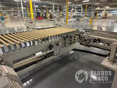 Used 2019 E-CHAIN ECT-48S ANGULAR DOUBLE END-TENONER LINE Woodworking Tenoners Ontario CA | Taurus Craco Machinery Inc #1314188