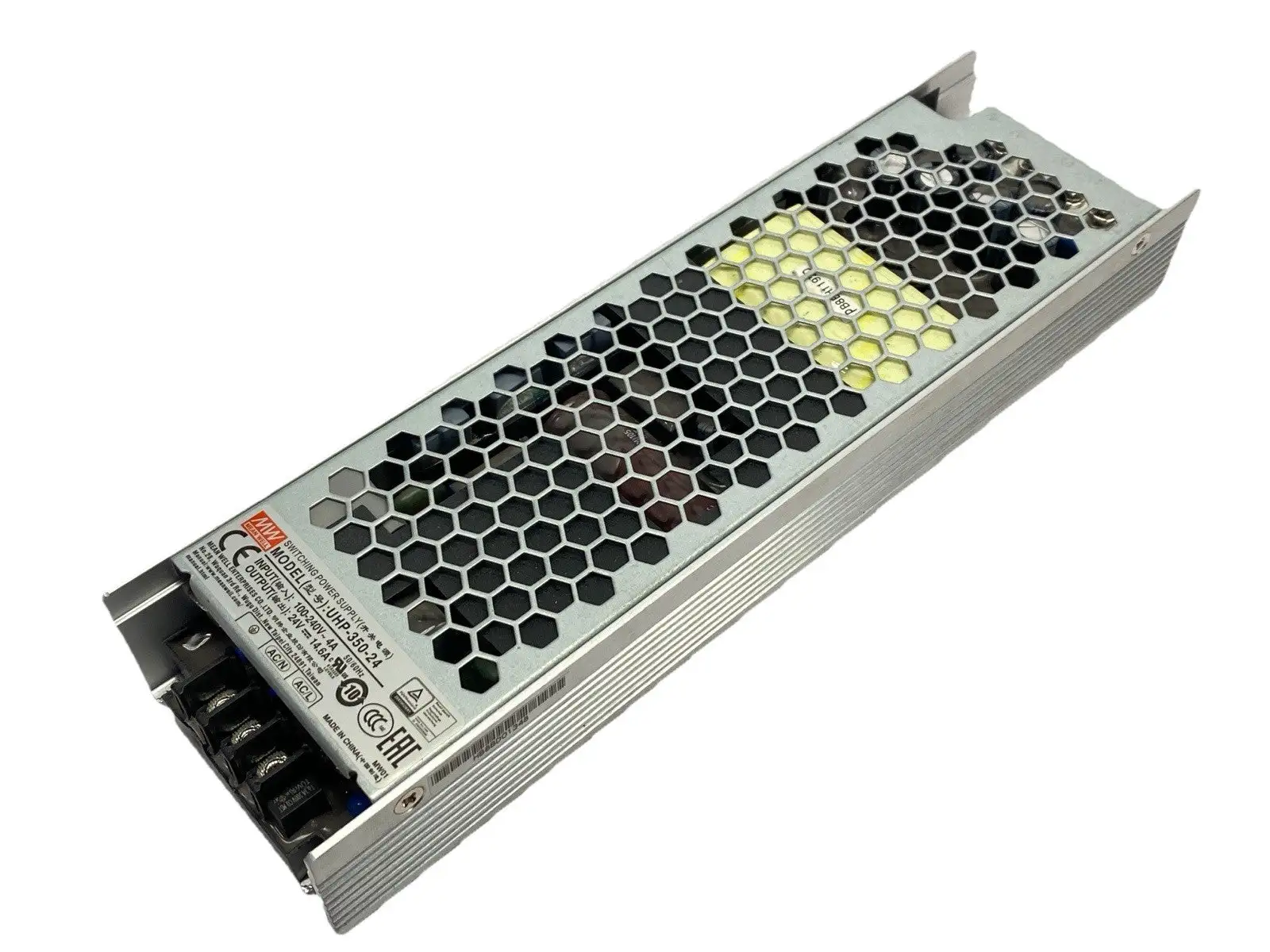 USED MEAN WELL POWER SUPPLY INPUT 4A 100-240V OUTPUT 14.6A 24V