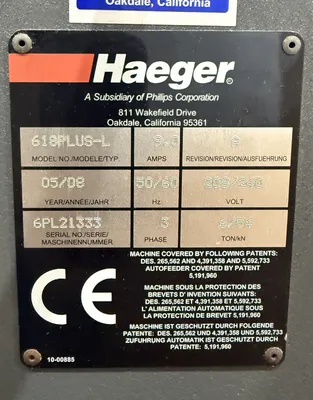 2008 HAEGER 618 PLUS Insertion Machines | Production Asset (9)