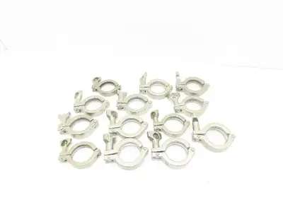 1.5" Sanitary Tri-Clamp Heavy Duty Stainless Wing Nut Lot of 13