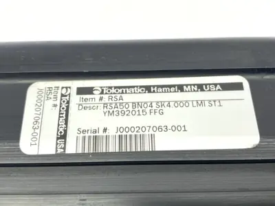 USED TOLOMATIC ELECTRIC LINEAR ACTUATOR