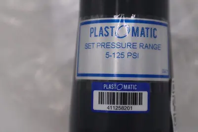 PLAST-O-MATIC PRHM050V-PV Pressure Regulator,1/2 In,5 to 125 psi STOCK H1271