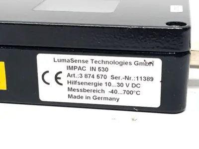 Used LumaSense, LumaSense Technologies 3 874 570, 3874570, IMPAC IN 530 Pyrometers Michigan US | Maverick Industrial Sales #1489862