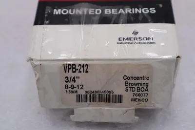 EMERSON VPB-212 VPB212 Regal Beloit Browning Oah Pillow Block  STOCK B-1591