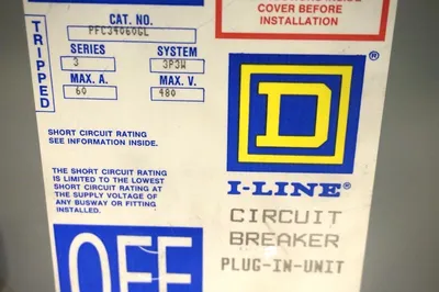 SQUARE D PFC34060GL CIRCUIT BREAKER PLUG-IN-UNIT SERIES 3 SYSTEM 3P3W