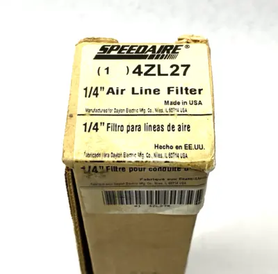 USED SPEEDAIRE MODULAR AIR LINE FILTER 1/4" NPT PORTS