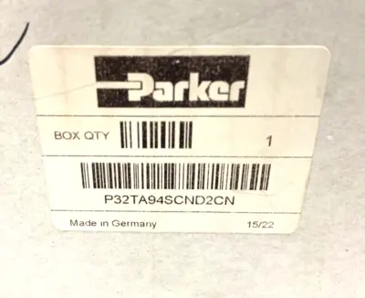 P32TA94SCND2CN | Parker  Modular Soft Start Dump Valve - New Other