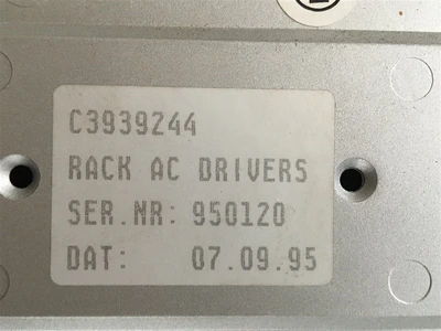 USED BALDOR C3939244 ( L305 ), CONSISTING OF 5 PARTS:-RACK AC