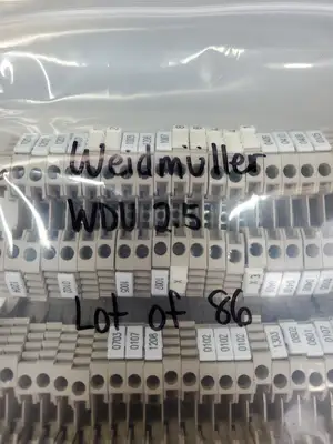 WEIDMULLER WDU 2.5 Terminal Block Module, Lot of 86. 4A-41