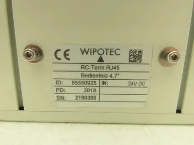 Wipotec Control Panel Graphic Touch Screen Graphic Monitor OCS Checkweigher 4.7"