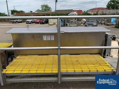 USED APV 10" x 90" APV Discharge Screw Conveyor, S/S, 20 HP