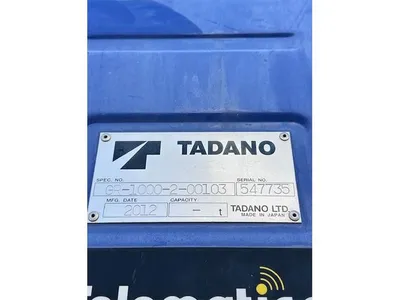 2012 Tadano GR-1000XL-2