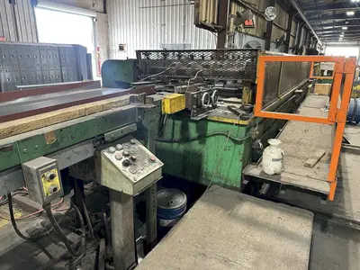 15 STAND X 3” X 50” PEARSON ROLLFORMER, TOOLED FOR 36" LOC SEAM ROOF PANELS: YOBRO #24758