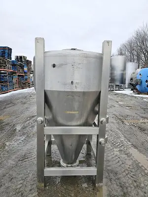 Used 310 Gallon Tank (Tote), Stainless Steel