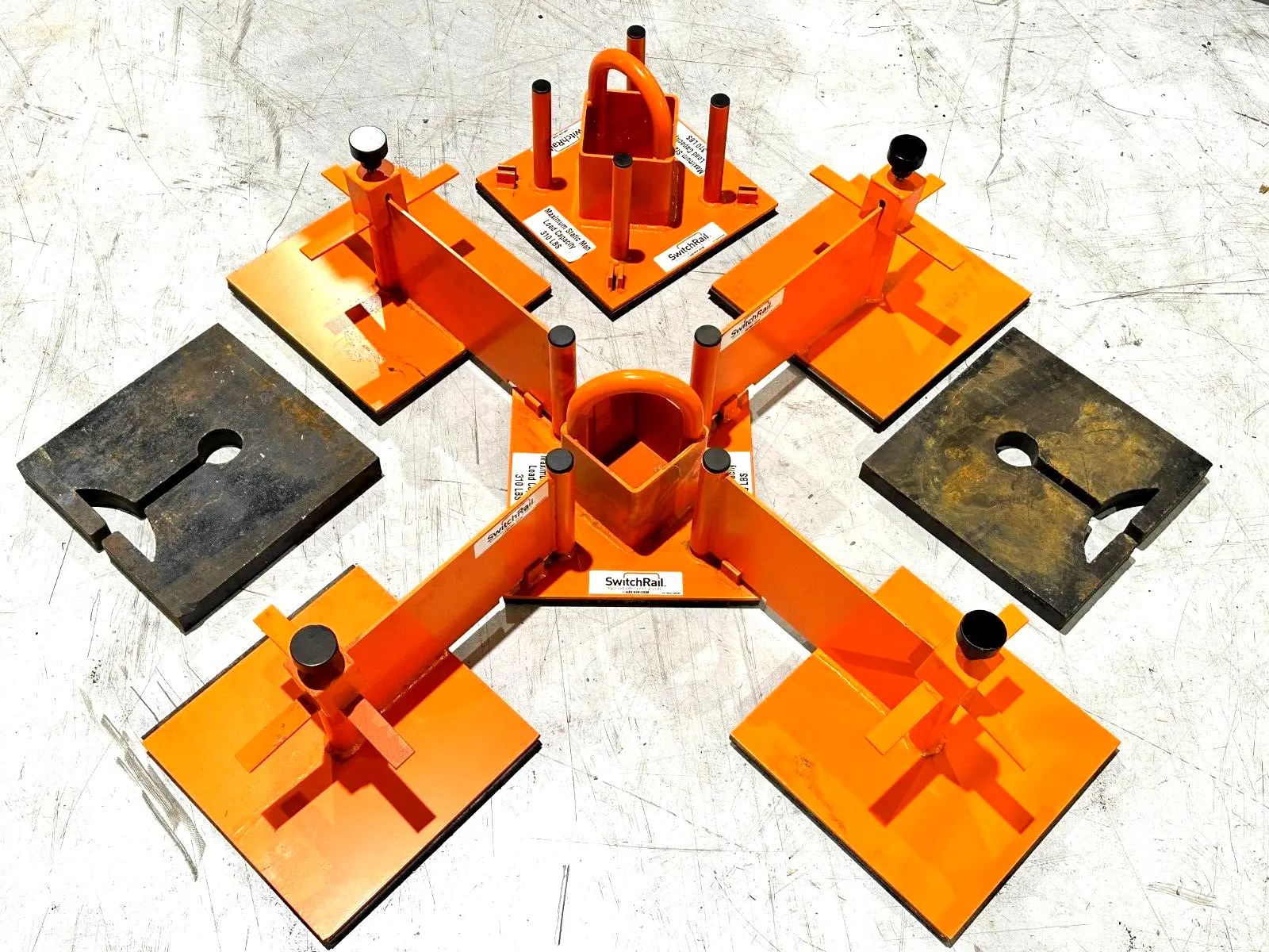 USED SWITCH RAIL SINGLE MAN NON-PENETRATING TIE-OFF ANCHOR
