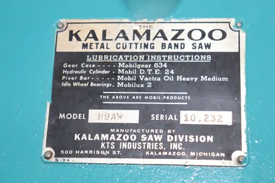USED KALAMAZOO H9AW