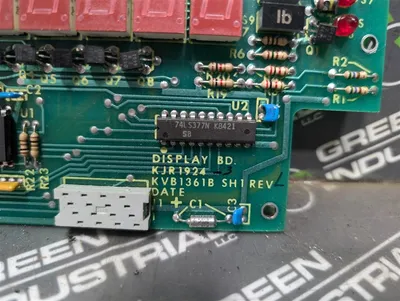 Fry Williams KVB1361B SH1 Display Board Rev. L Used