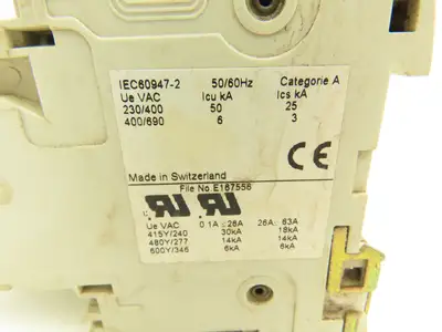 ABB S503-X16 3-Pole Circuit Breaker 16A 230/400V DIN Mountable Lot of 5