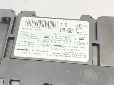 Used Siemens SIRIUS Power Contactor AC-3 15 KW/400V AC PLC Contactors Michigan US | Maverick Industrial Sales #1401980