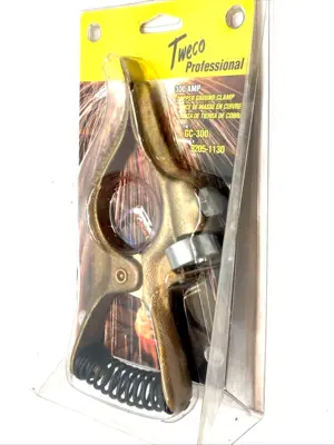 NEW TWECO 300A COPPER GROUND CLAMP BALL-POINT THRU 3/0 8.5"