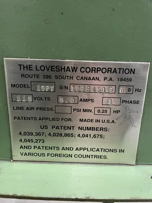 Loveshaw 19PT Little David Top and Bottom Case Sealer 110V 8” x 20”