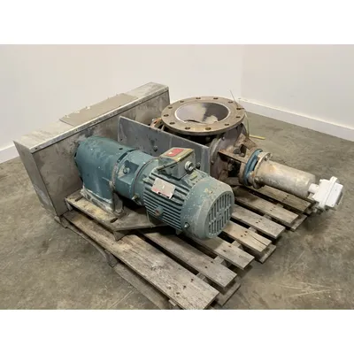 Used 10" Stainless Steel Flo-Tronics Rotary Airlock Feeder Valve