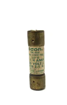 LOT OF 10 ECONOMY FUSE ECN2-1/4 FUSES ECN214