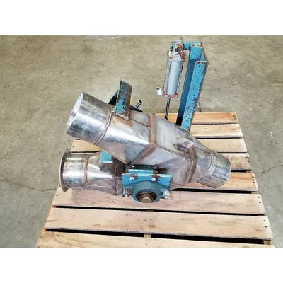 Used 6" Stainless Steel Dry Bulk Diverter Valve