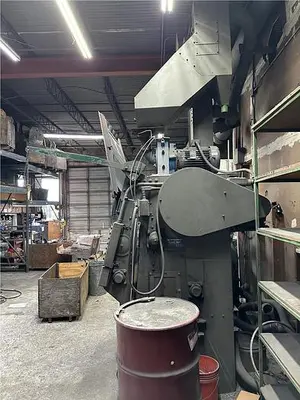 USED WHEELABRATOR 5 CU FT TUMBLAST SHOT BLAST  MACHINE
