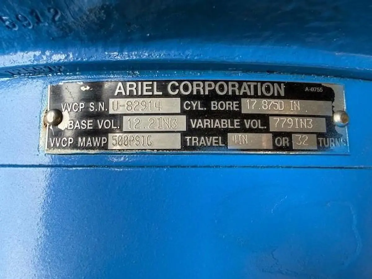 Ariel 17.875” JGD 445 # Cylinder SN C-125912