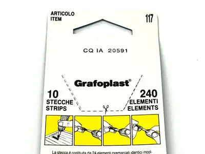 117P80BY | Grafoplast  Trasp System Wire Markers + Black on Yellow 10 Strips - New