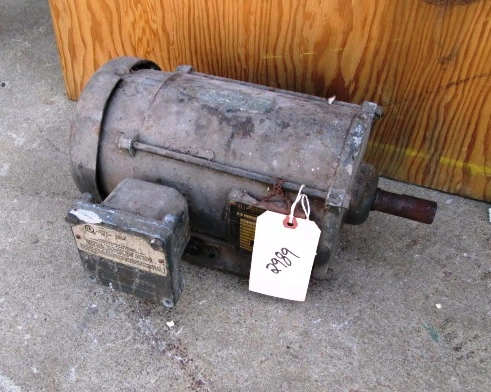 2 HP Baldor Electrci Motor, 1725 rpm, U.L. Tagged