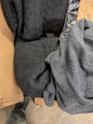 2 Heavy and 1 lighter weight moving blankets
