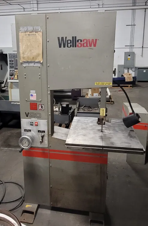 Used WELLSAW V20 Vertical Band Saws Kentucky US | Machinery Central #480612